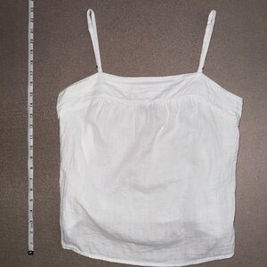 DREW White Camisole Top (spaghetti strap)